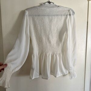 Down To Business Smocked Blouse